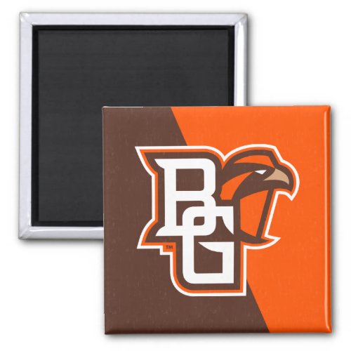 Bowling Green State Color Block Distressed Magnet