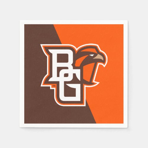 Bowling Green State Color Block Distressed Napkins