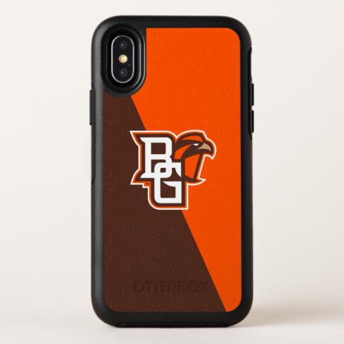 Bowling Green State Color Block Distressed OtterBox Symmetry iPhone XS Case