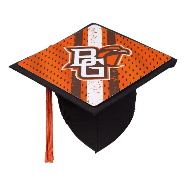 Bowling Green State Football Jersey Graduation Cap Topper (Angled)