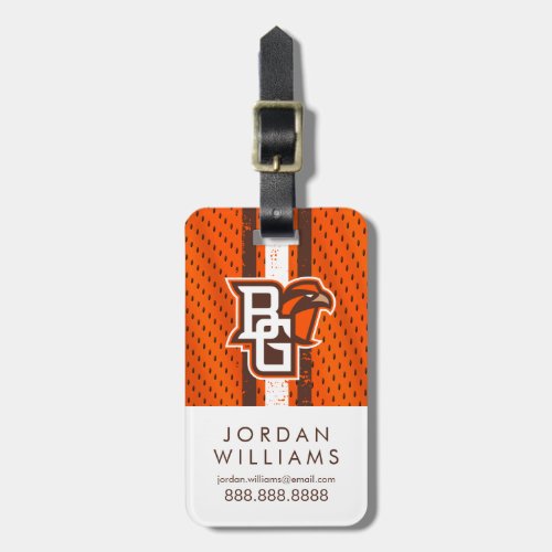 Bowling Green State Football Jersey Luggage Tag