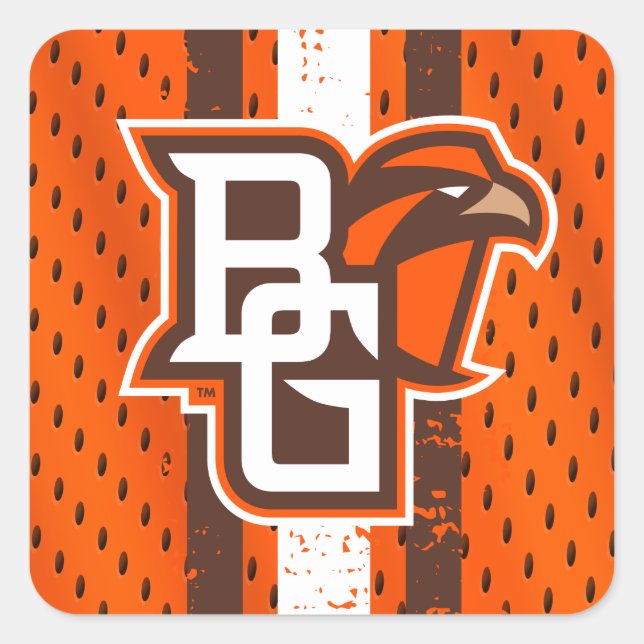 Bowling Green State Football Jersey Square Sticker (Front)
