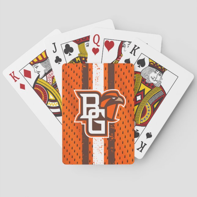 Bowling Green State Jersey Poker Cards (Back)
