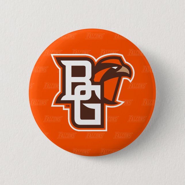 Bowling Green State Logo Watermark Button (Front)