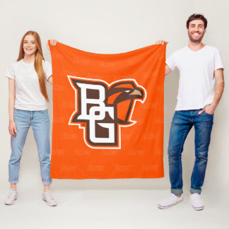Bowling Green State Logo Watermark Fleece Blanket
