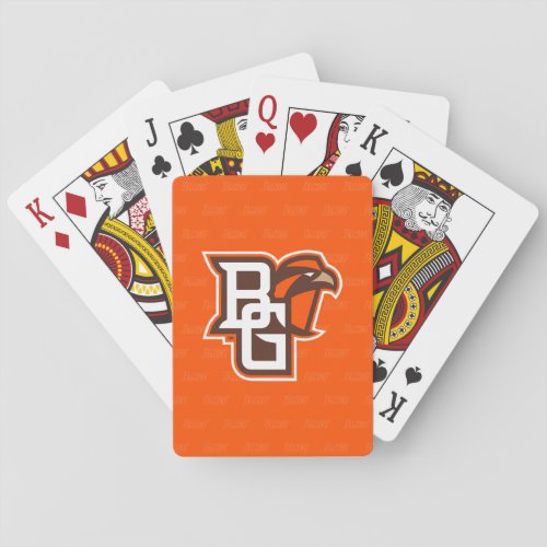 Bowling Green State Logo Watermark Poker Cards