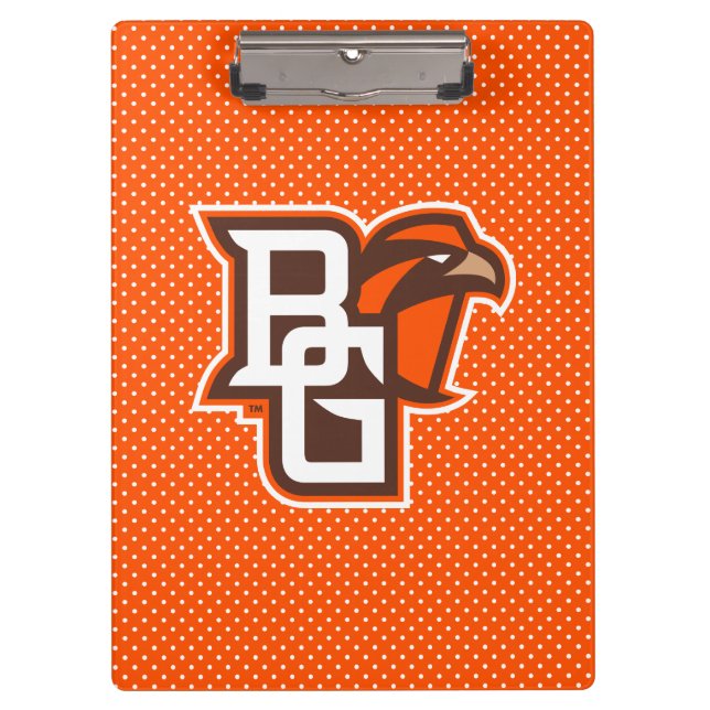 Bowling Green State Polka Dot Pattern Clipboard (Front)
