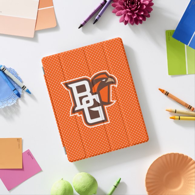 Bowling Green State Polka Dot Pattern iPad Smart Cover (In Situ)