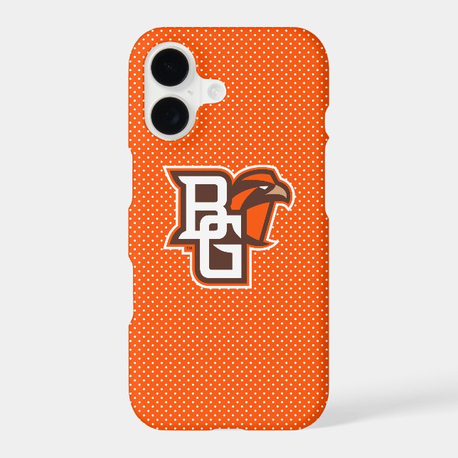 Bowling Green State Polka Dot Pattern Iphone Case (Back)