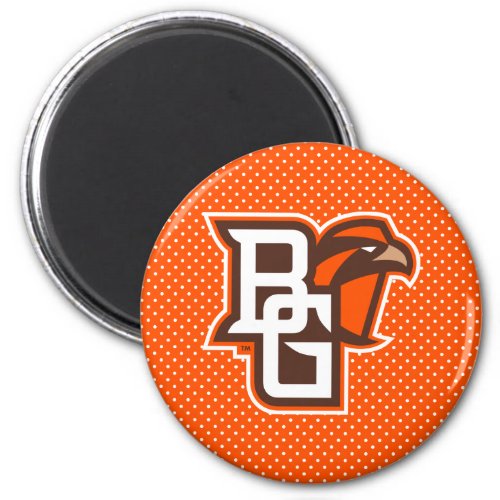 Bowling Green State Polka Dot Pattern Magnet