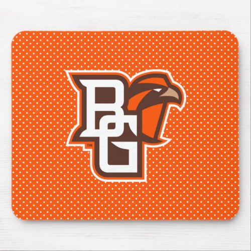 Bowling Green State Polka Dot Pattern Mouse Pad