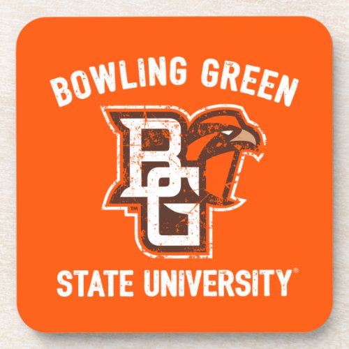 Bowling Green State University Distressed Beverage Coaster