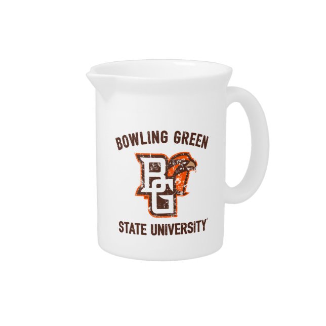 Bowling Green State University Distressed Beverage Pitcher (Right)