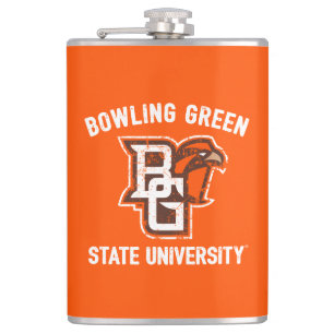 Bowling Green State University Distressed Flask