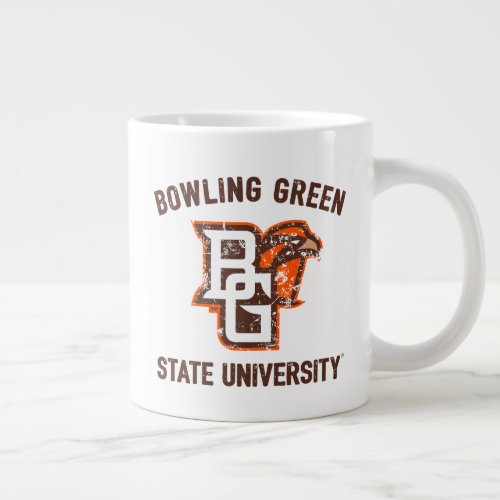 Bowling Green State University Distressed Giant Coffee Mug