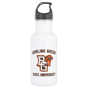 Bowling Green State University Distressed Stainless Steel Water Bottle