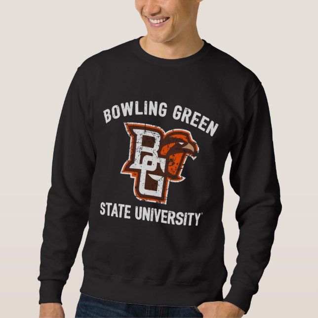 Bowling Green State University Distressed Sweatshirt (Front)