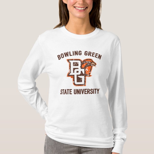 Bowling Green State University Distressed T-Shirt (Front)