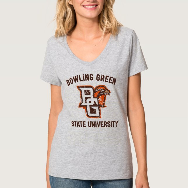 Bowling Green State University Distressed T-Shirt (Front)
