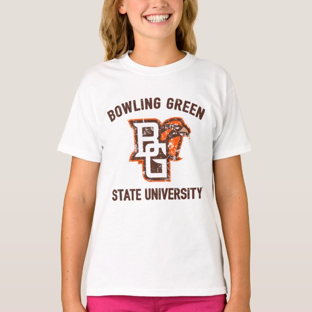 Bowling Green State University Distressed T-Shirt (Front)