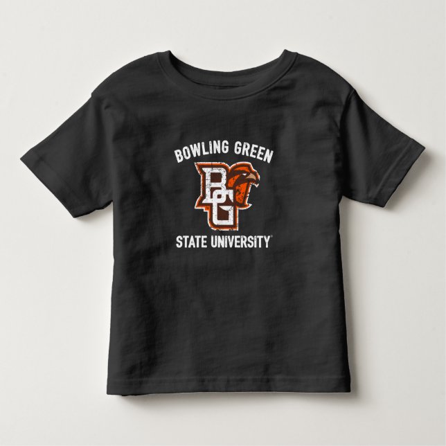 Bowling Green State University Distressed Toddler T-shirt (Front)