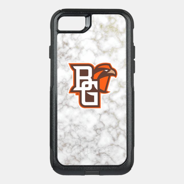Bowling Green State White Marble Otterbox iPhone Case (Back)