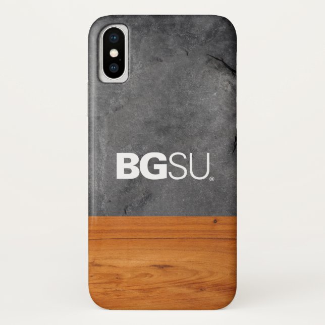 Bowling Green State Wood Cement Case-Mate iPhone Case (Back)