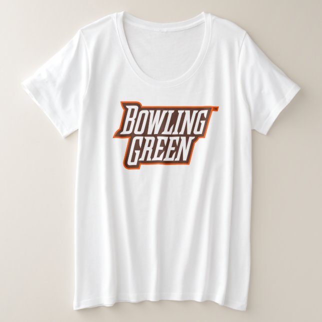 Bowling Green Wordmark Plus Size T-Shirt (Design Front)