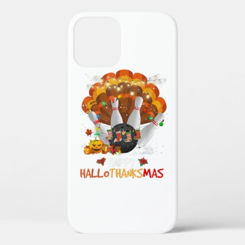 Bowling Halloween And Merry Christmas Happy Hallot iPhone 12 Case