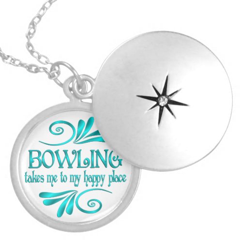 Bowling Happy Place Locket Necklace