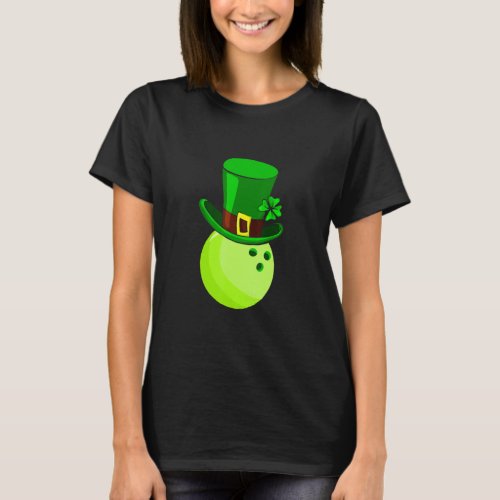 Bowling Hat Leprechaun St Patricks Day Men Women K T_Shirt