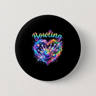 Bowling heart colorful bowling pin lovers bowler