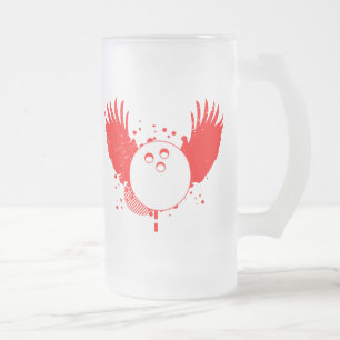 bowling : hi-fi frosted glass beer mug