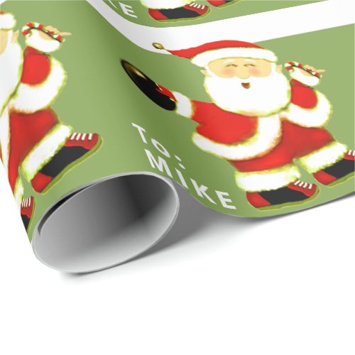 Bowling Holiday Gift Wrapping Paper