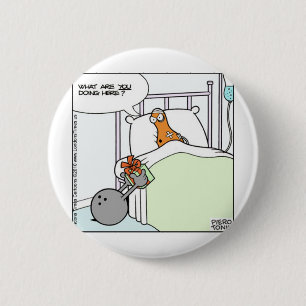 Bowling Hospital Funny Tees Cards Mugs Gifts Pinback Button