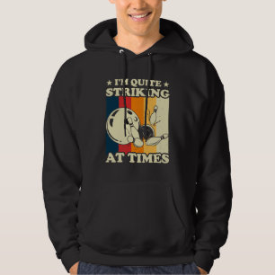 Bowling I m Quite Striking  Vintage Bowler Pun Hoodie