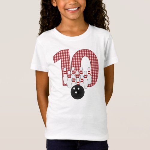 BOWLING Inspired 10th BIRTHDAY Tee