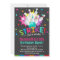 bowling invitation, bowling birthday invite