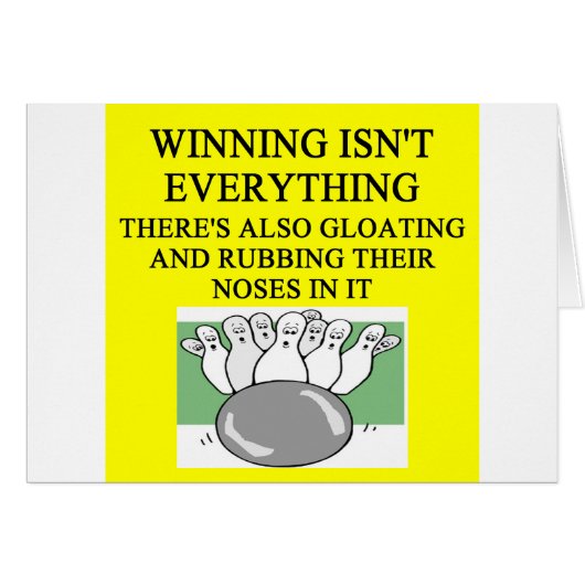 BOWLING joke Cards (Front Horizontal)