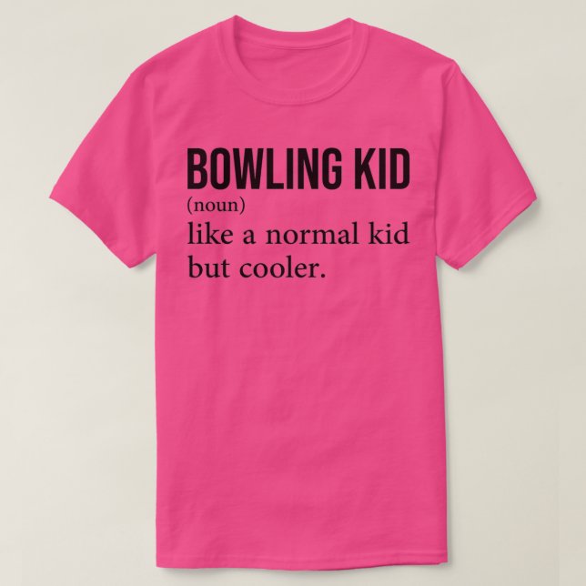 bowling kid gift T T-Shirt (Design Front)