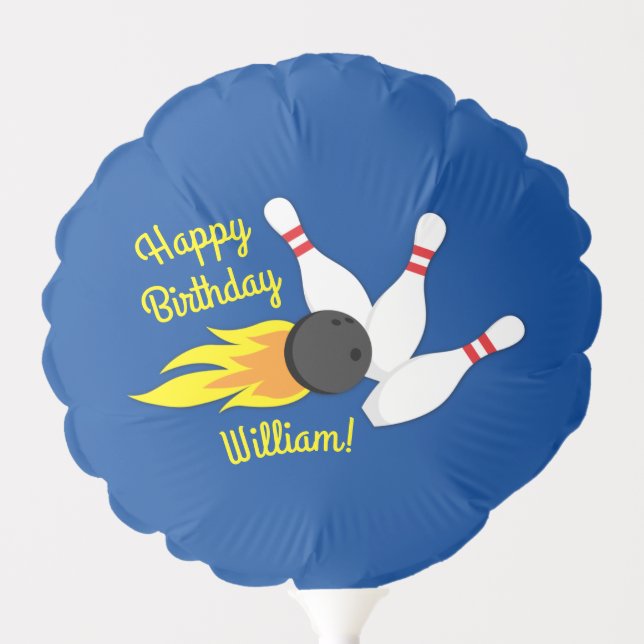 Bowling Kids Birthday Party Cute Sports  Balloon (Front)