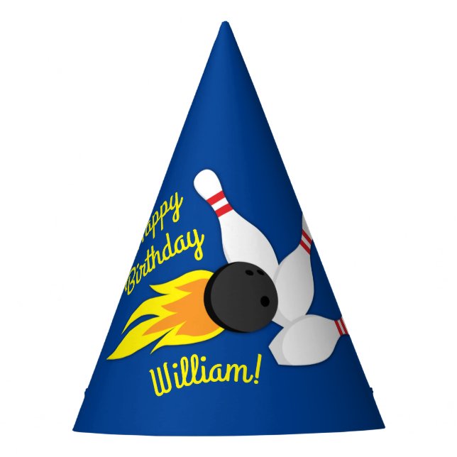 Bowling Kids Birthday Party Cute Sports  Hat (Front)