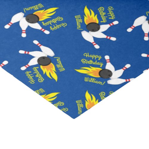 Bowling Kids Birthday Party Cute Sports  Tissue Paper