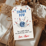 Bowling Kids Birthday Party Thank You Gift Tags<br><div class="desc">Send guests home with a thank you that's as fun as the party with these Bowling Kids Birthday Party Thank You Gift Tags! Featuring vibrant bowling-themed graphics like pins,  balls,  and strikes,  these playful tags are perfect for adding a personal touch to party favors and gifts.</div>