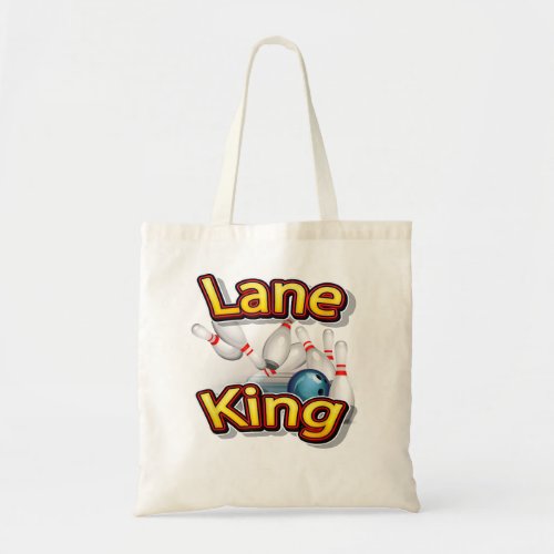 Bowling King  Bowlers Gift Bowling Gift Apparel  Tote Bag