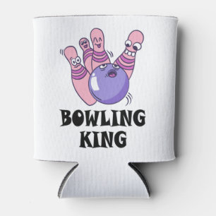 Bowling King Childrens Birthday Party Can Cooler