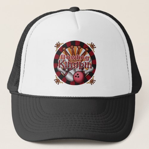 Bowling Kingpin Trucker Hat