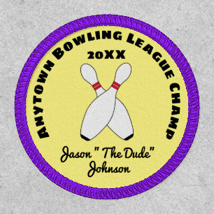 Bowling League Champ Patch