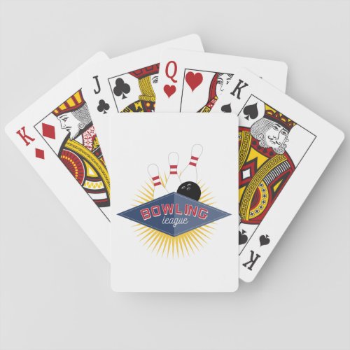 Bowling League Poker Cards