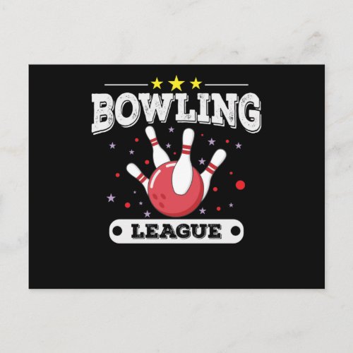 Bowling League Postcard